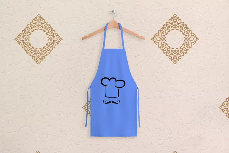 Download Colored kitchen apron PSD mockup