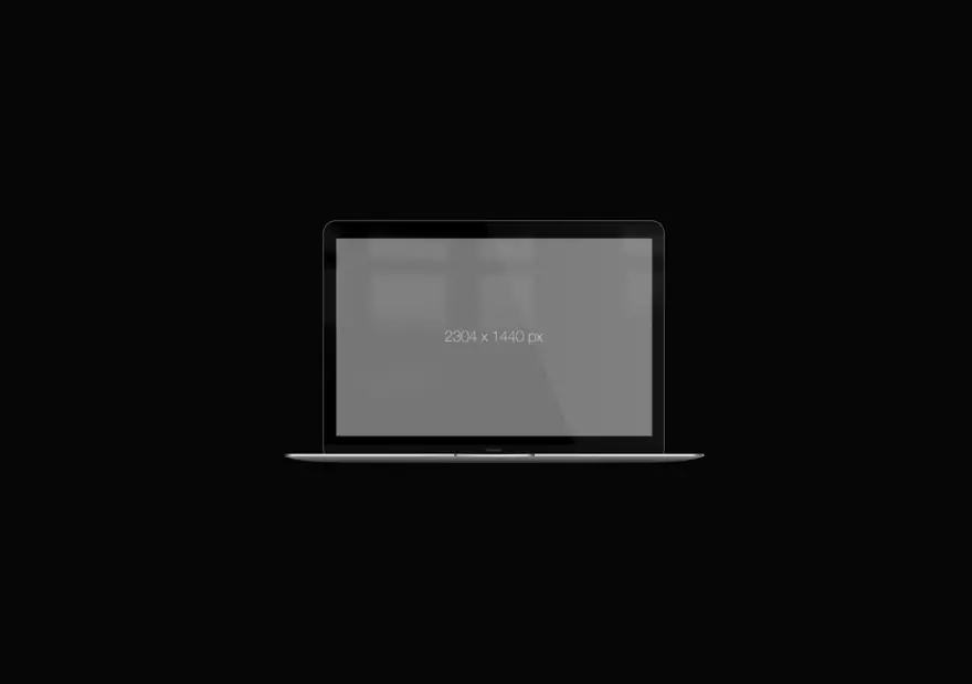 Download MacBook on a black background