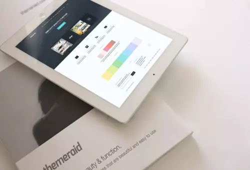Magazine and tablet PSD mockup