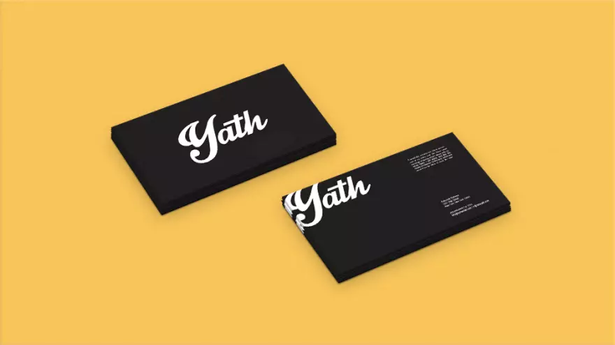 Download Two types of business cards PSD mockup