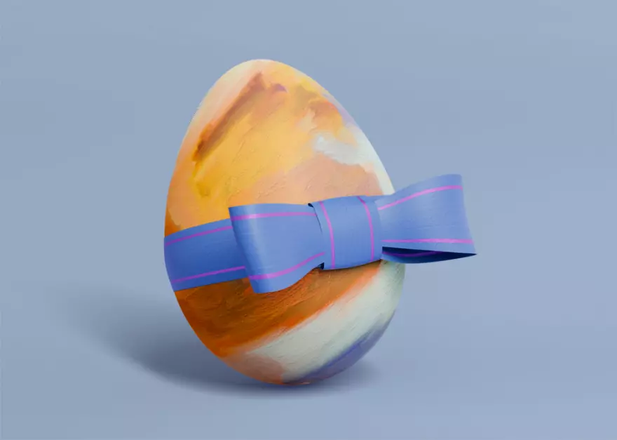 Download Easter egg PSD mockup