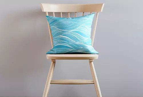 Pillow on a chair PSD mockup
