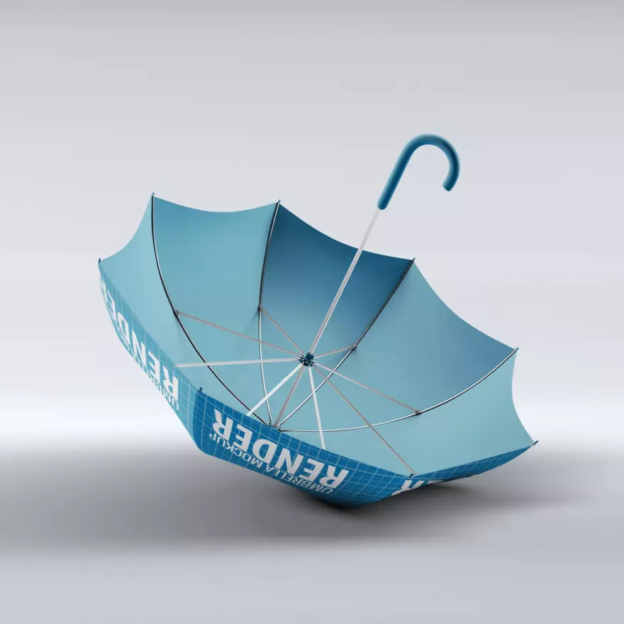 Download Blue PSD mockup umbrella