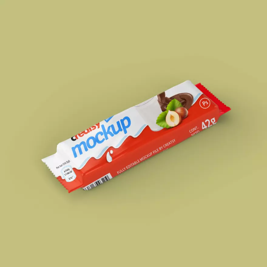 Download Chocolate bar PSD mockup