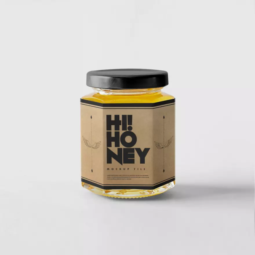 Download Honey jar PSD mockup