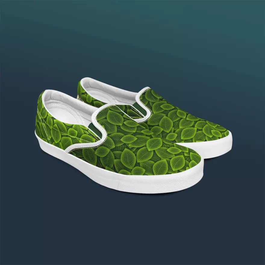 Download Green slip-ons PSD MOCKUP
