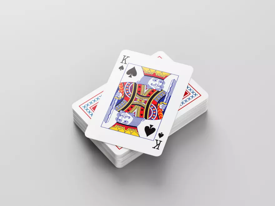Download Playing cards PSD mockup