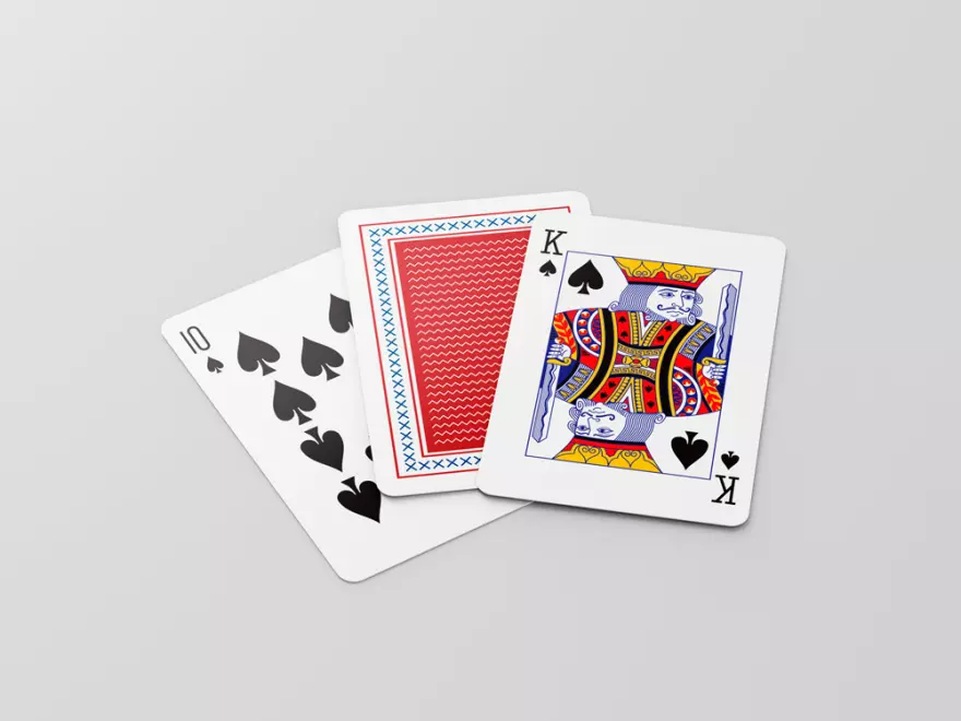 Download Playing cards PSD mockup