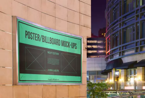 Free billboard PSD mockup