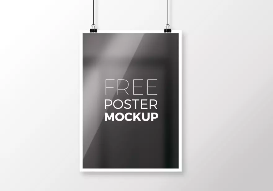 Download Poster gradient PSD mockup