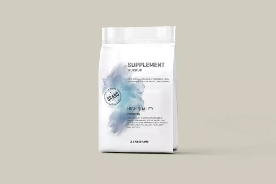 Download Pack of sports nutrition PSD mockup