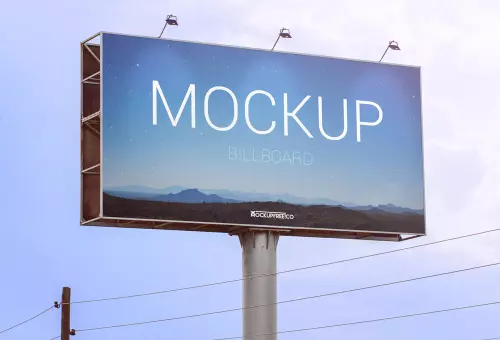 Free billboard PSD mockup