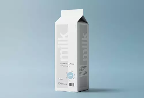 Milk pack PSD mockup