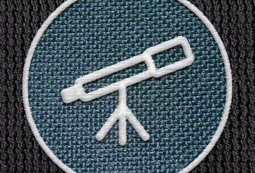 Embroidered logo mockup PSD