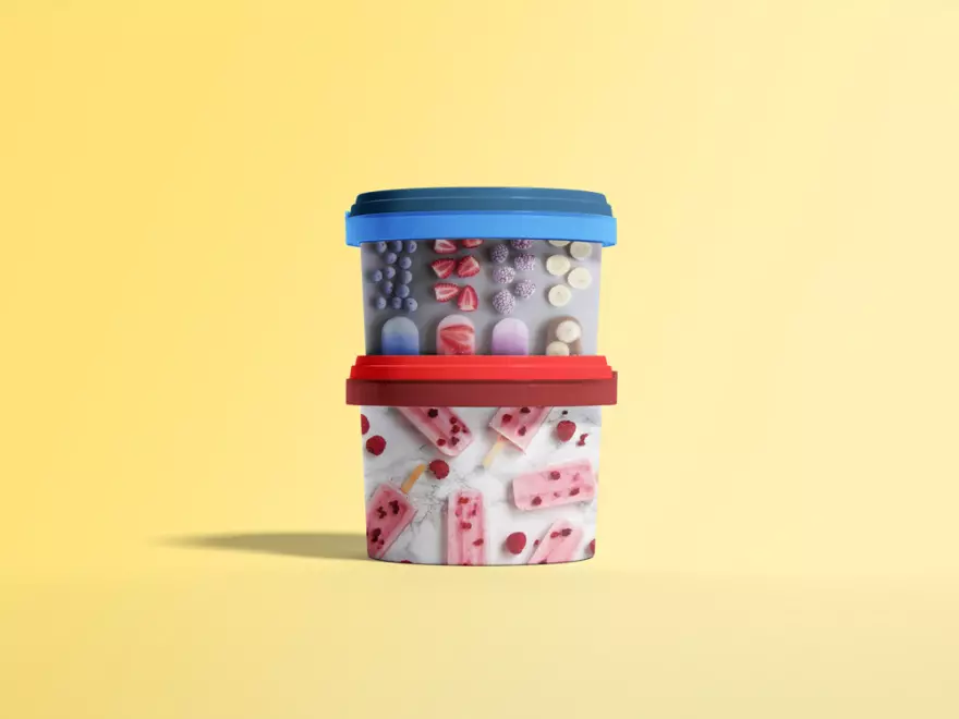Download Ice cream can mockup PSD