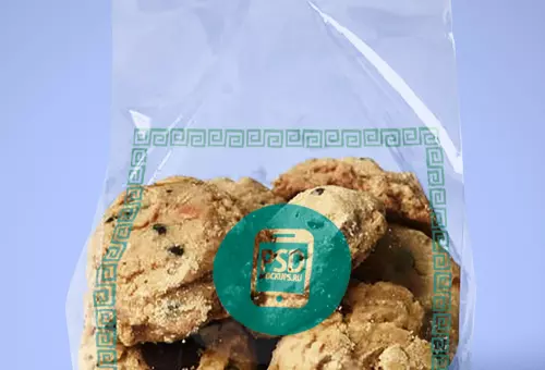 Pack of cookies PSD mockup