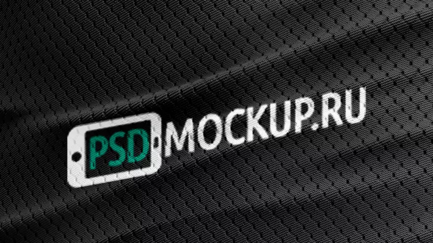 Download Logo on fabric PSD mockup 