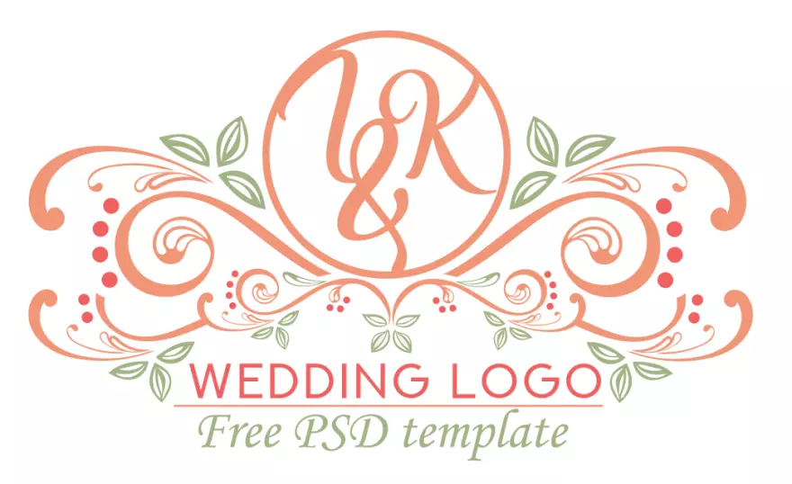 Скачать Wedding logo PSD layout
