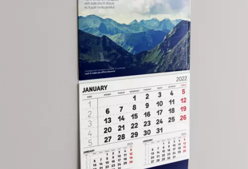 Free PSD mockup calendar 3 in 1