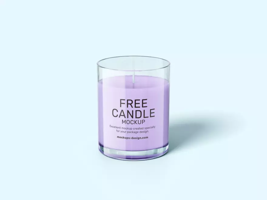 Download Candle PSD mockup