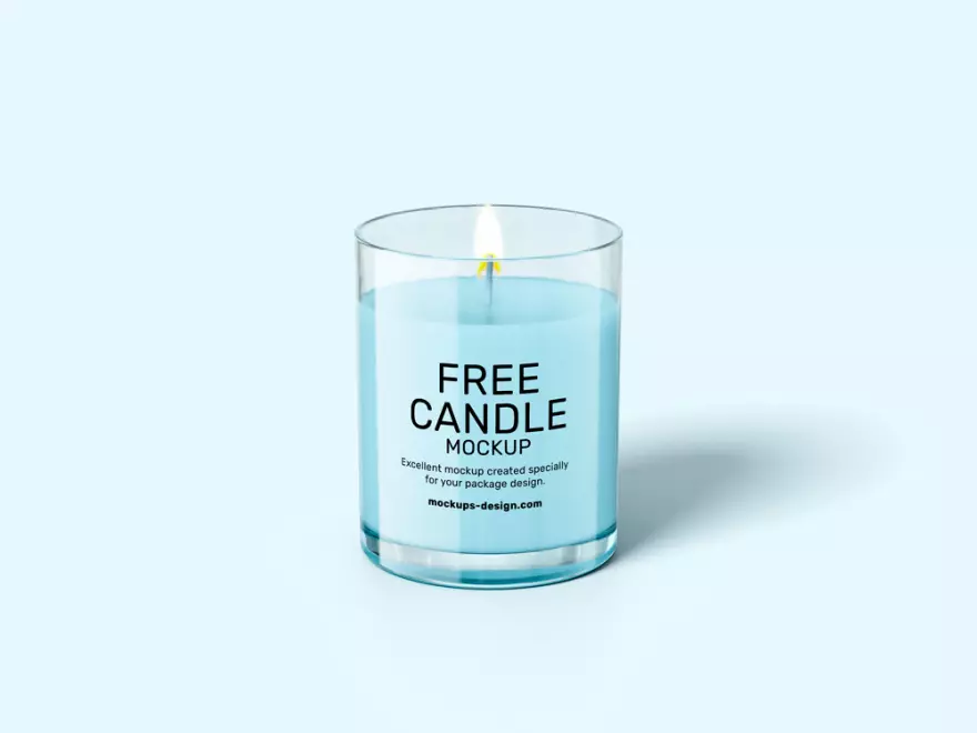 Download Candle PSD mockup