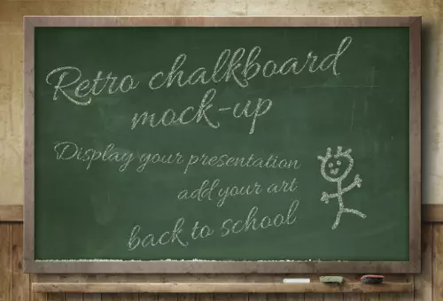 Blackboard mockup PSD