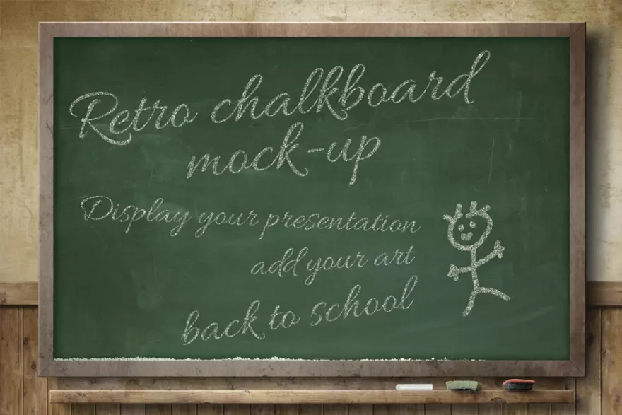 Download Blackboard mockup PSD