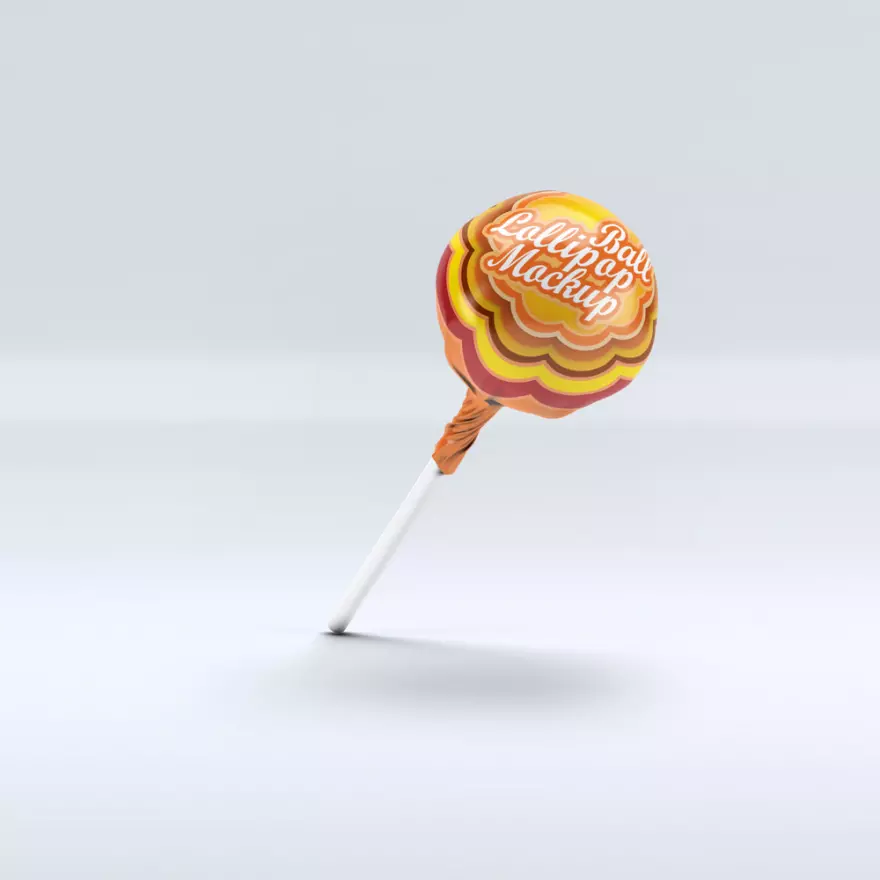Download Lollipop PSD mockup