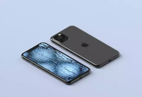 Two iPhones PSD mockup