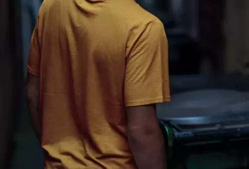 Yellow t-shirt PSD mockup