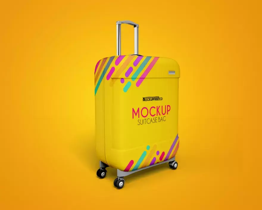Download Suitcase mockup PSD
