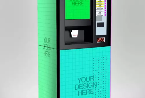 Mockup of a vending coffee machine