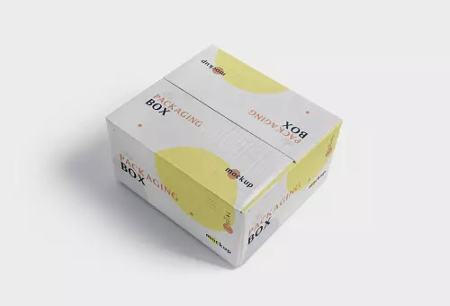 Packaging box mockup PSD