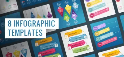 8 free infographic PSD templates