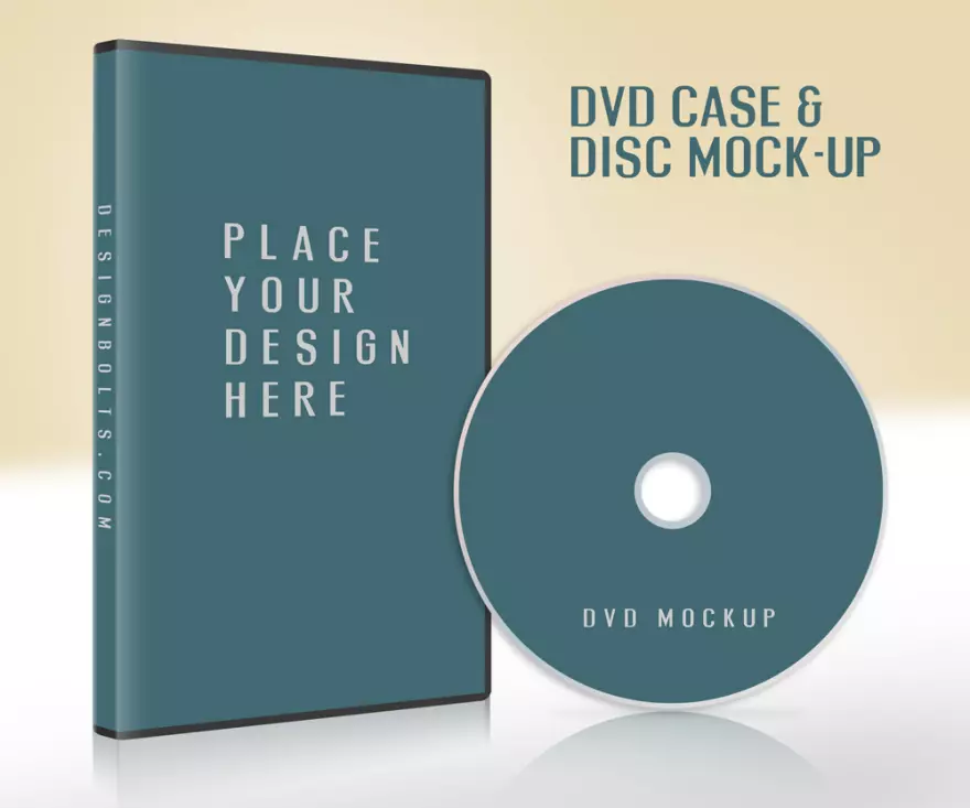 Download CD PSD mockup with case