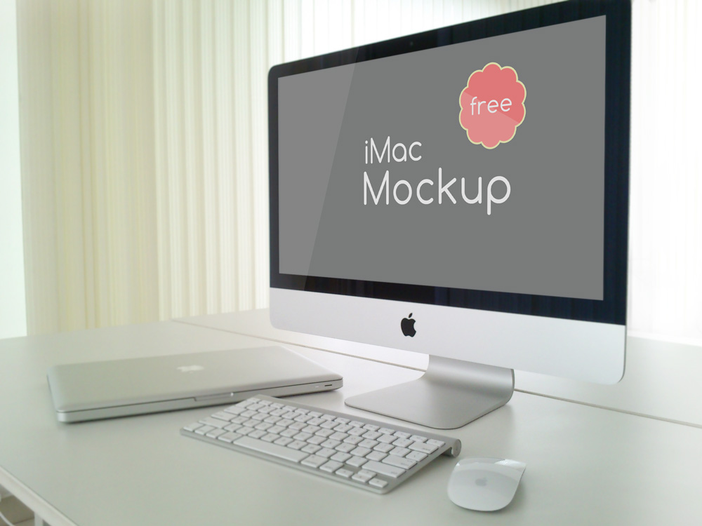 iMac PSD mockup