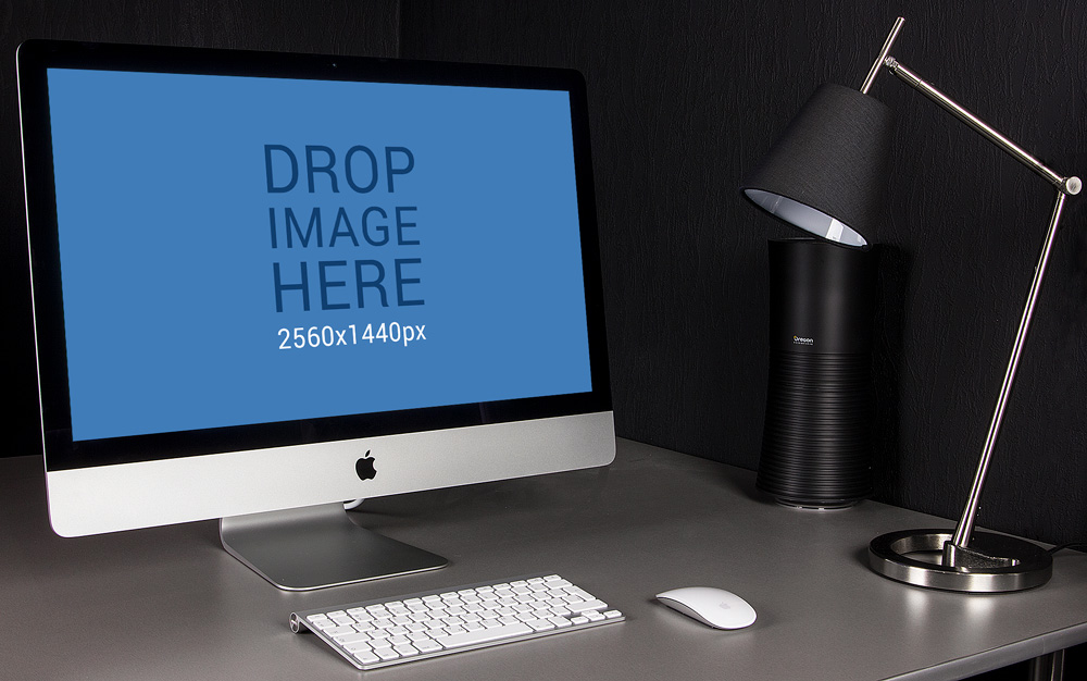 Free iMac PSD mockup