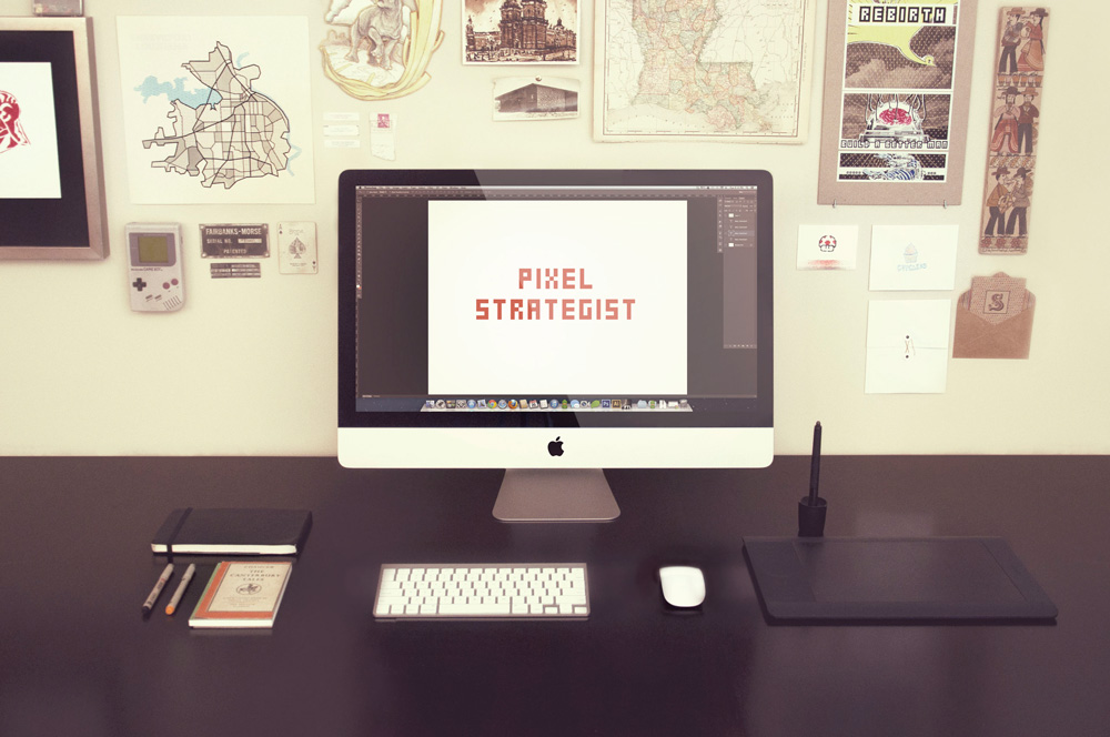 iMac PSD mockup