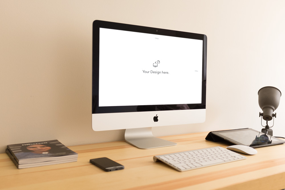 iMac PSD mockup