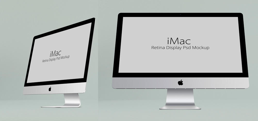 iMac PSD mockup