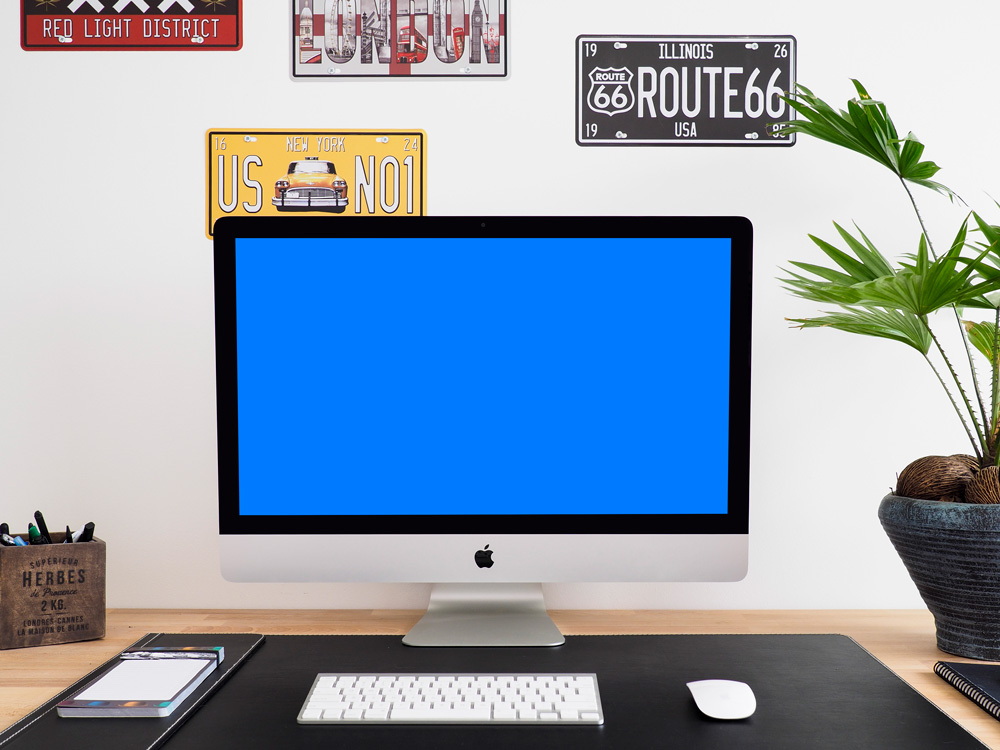 iMac PSD mockup