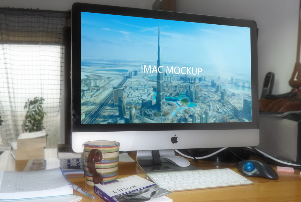 iMac PSD mockup